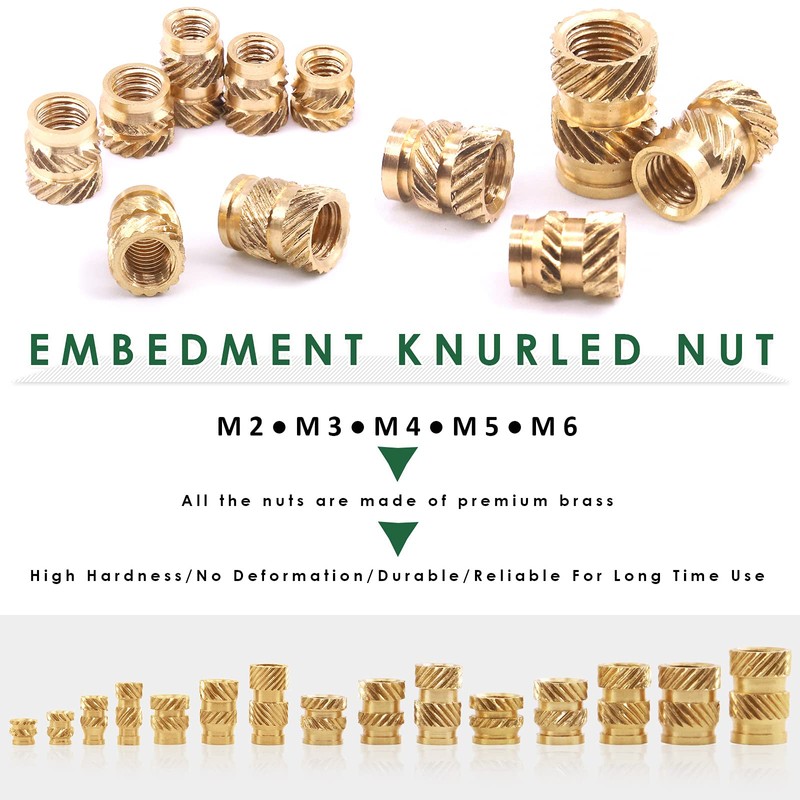 Keadic 145 Pieces M2 M3 M4 M5 M6 Thread Brass