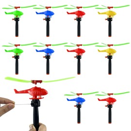 10PCS Flying Helicopters Planes 360°Rotating Airplanes Helicopter Airplane for Boys Girls Goodie Bag Stuffers Classroom Prizes Bulk Party Favors
