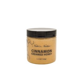 Nate's Nectars Creamed Honey Spreads, 5.5oz (1 Jar, Cinnamon)