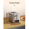 KEENSTAR KEENSTAR Touch Screen Toaster with Smart 2-Slice, 6 Browning