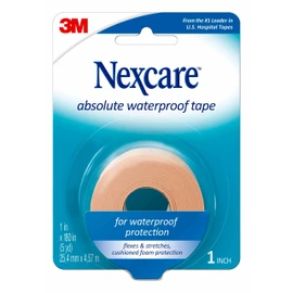 Nexcare Absolute Waterproof Tape, 1.5 in x 180 in (38.1 mm x 4.6 m), 1 Roll