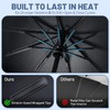 [2026 Upgraded] Car Windshield Sun Shade Umbrella(X-Small 55" L x