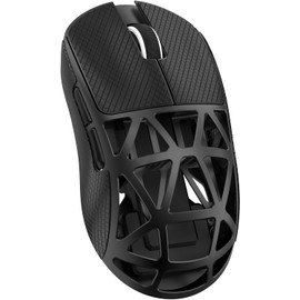 ATTACK SHARK R2 45g Superlight Magnesium Alloy Mouse, PixArt PAW3950 Sensor, 42000DPI, 8000Hz Wireless Polling Rate, 2.4G/BT/Wired Gaming Mouse, Programmable Mice with Coiled Cable, PC/Mac, Black