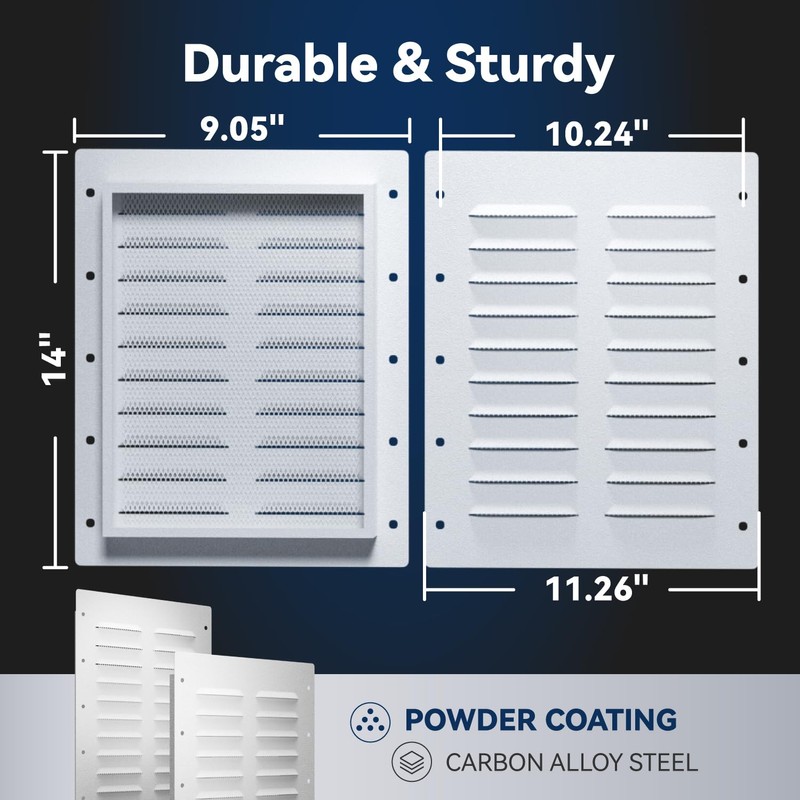2 Pack Shipping Container Vent, Heavy Duty Air Vent for