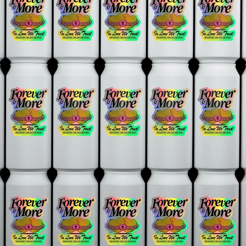 MECOLOUR Holographic Sticker Paper 8.5'' 11'' Printable Premium Rainbow Vinyl,