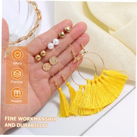 SAFIGLE Sets Unique Hoop Earrings Round Circle Dangle Earrings Fashion Jewelry for Women