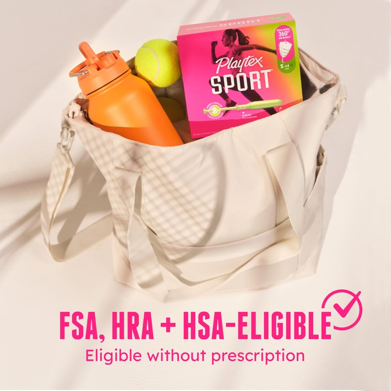 Playtex Sport Tampons Multipack (24ct Regular/24ct Super), Fragrance-Free - 48ct