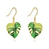 POPLYKE Bohemian Leaf Earrings for Women Sterling Silver Dangle Drop