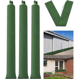 sorkwo 4 Pcs Long Canvas Sandbags, 4.75 Ft x 7.9 Inch Flood Prevention Sandbags Water Barrier for Home, Reusable Flood Barriers for Indoor and Outdoor Garage