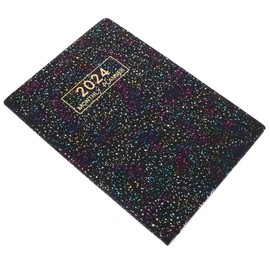 Operitacx 2024 A5 Schedule Book Portable Planner Fine Material for Home School Work Undated Academic Planner Notebook