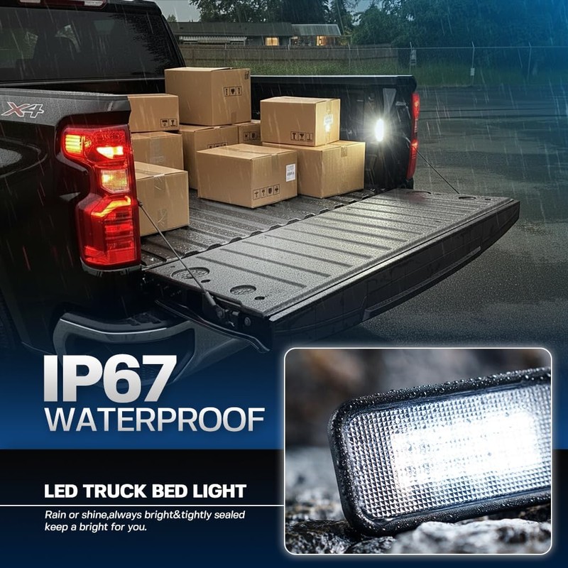2Pcs LED Truck Bed Light Rear Cargo Area Lamp for