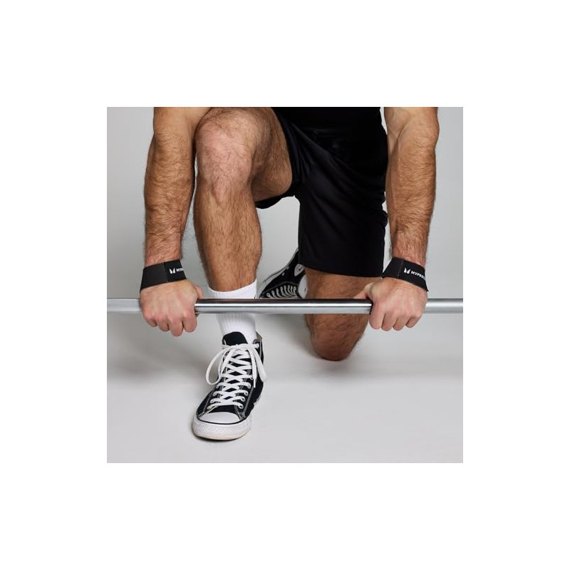 Myprotein Suede Lifting Straps – Premium Support for Weightlifting, Powerlifting,