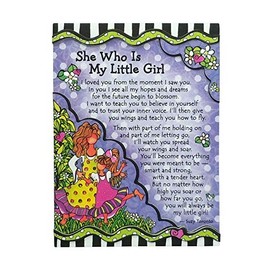 Blue Mountain Arts Daughter Magnet with Easel Back—Birthday, Holiday, Graduation, or "I Love You" Gift from a Mom by Suzy Toronto, 4.9 x 3.6 Inches (She Who Is My Little Girl)