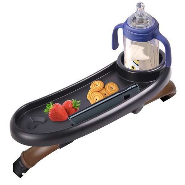 Snack Tray Compatible with Mockingbird,Nuna,Evenflo Stroller,Adjustable Stroller Snack Tray with
