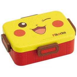 Skater Ag+ YZFL7AG Silver Ion Antibacterial 4-Point Lock Lunch Box, 22.0 fl oz (650 ml), Pikachu Face 21