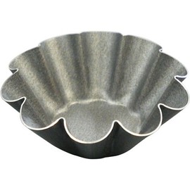 Tiger Crown 5178 Gray Pan Shape, 2.8 x 1.0 inches (72 x 26 mm), Brioche Shape, Small, Aluminum, Fluorine 2 Coats, 10 Wave