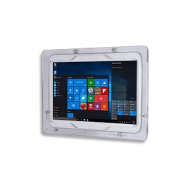 TABcare Security Anti-Theft Acrylic VESA Case for Dell 10" 11" 12" Tablet with Free Wall Mount Kit (Clear, Latitude 12 2-in-1 7200)