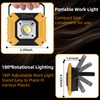 KunHe 4 Pack 400 Lumens LED Work Light Rechargeable Portable
