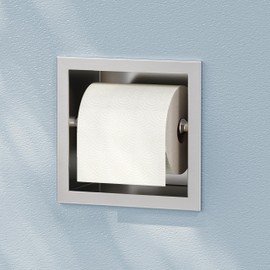 304 Stainless Steel Recessed in Wall Toilet Paper Holder
