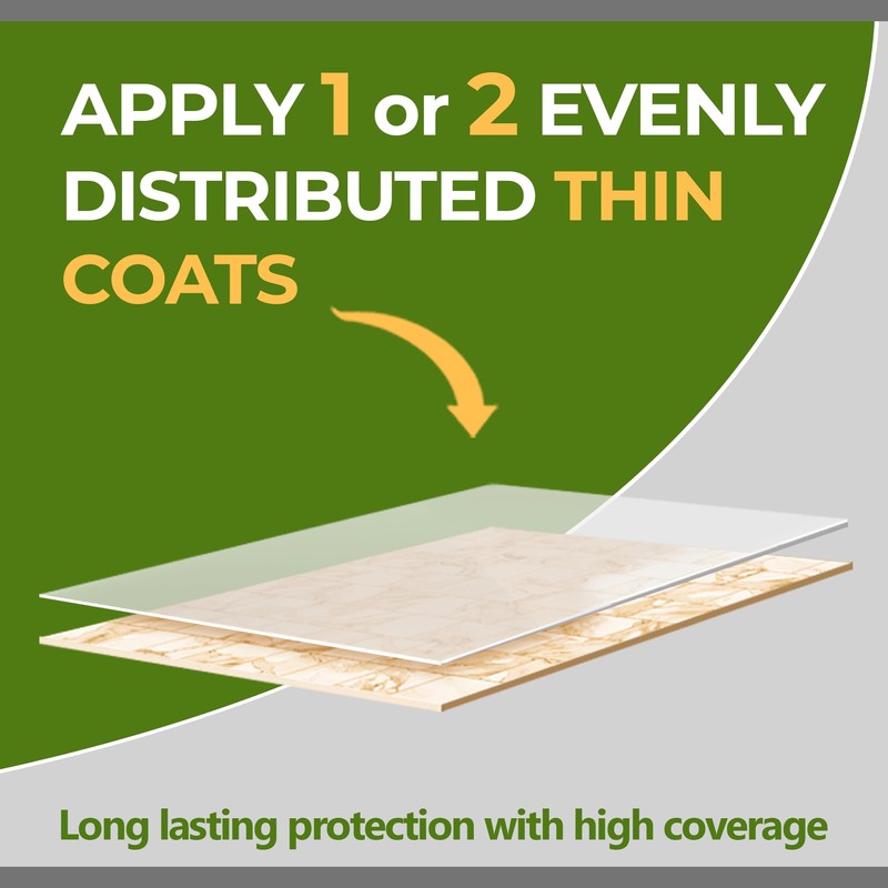 GlazeGuard Satin Floor Sealer Wall Sealer for Ceramic, Porcelain, Stone