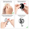 QZDAFFIC 2 PCS Suction Hooks, Premium Vacuum Hanging Suction Cup