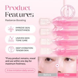 PDRN Pink Peptide Korean Skincare Set - Skin Care Sets & Kits - Pink Serum Ampoule & PDRN Pink Collagen Gel Mask & Under Eye Cream with Retinol - Vegan Daily Skin Care & Glowing Skin