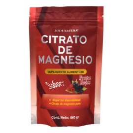 Citrato De Magnesio En Polvo Frutos Rojos 150 Grs Joy Natura