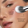 MUIIGOOD Angled Blush Brush, Face Makeup Liquid Blush Brush For
