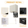 wkeessee Bedside Wall Mount Light with Dimmer Switch and Two