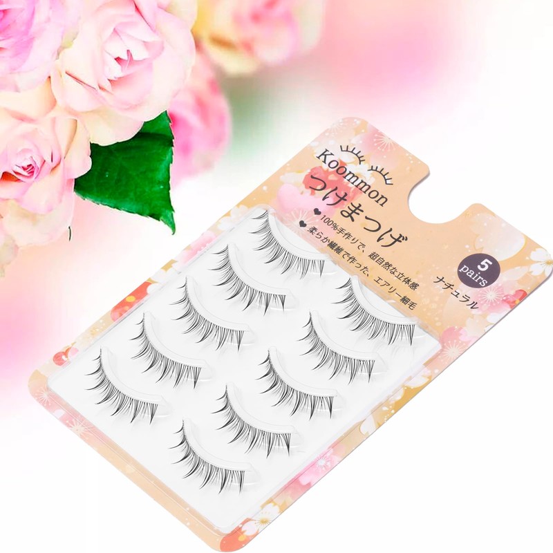 False Eyelashes, Natural, Transparent Axis, False Eyelashes, Handmade, Upper Eyelashes,
