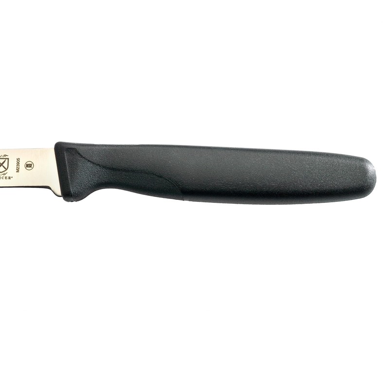 Mercer Culinary Millennia Black Handle Paring Knife, Clip Point Blade,