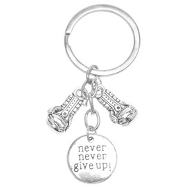 Homoyoyo Stainless Steel Boxing Glove Keyring - Motivational Gift for Martial Arts Fans - Creative Jewellery Pendant for Keychains, Bags, Backpack (Gift Idea for Christmas, Birthdays, silver