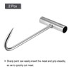 sourcing map 7.5inch T-Handle Meat Boning Hook, Galvanized T Hooks