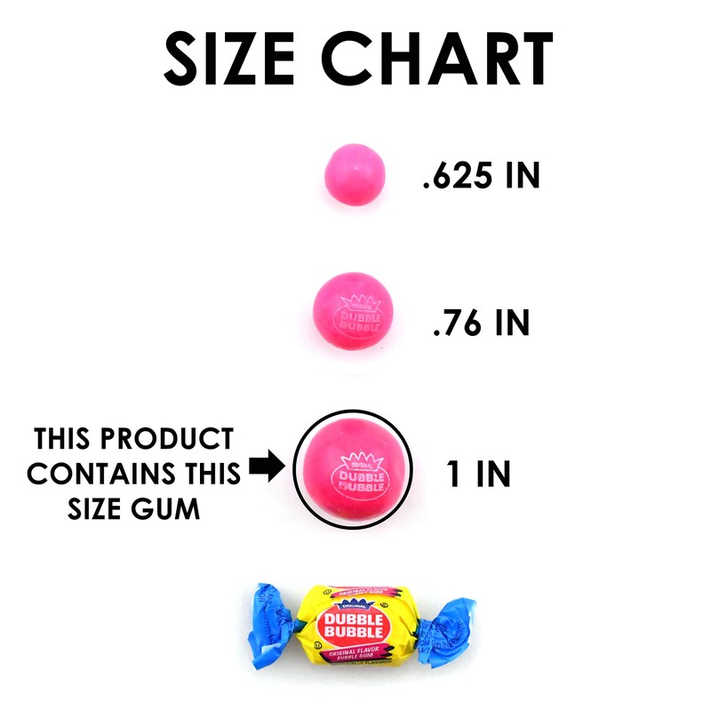 Dubble Bubble Gumballs, 24 pack of 12-Gumball Tubes in Assorted