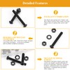 65 Pieces M6 x 30/35/40/45/50mm Button Head Socket Cap Screws