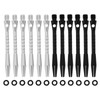 EMSea 12PCS Dart Shafts with Rubber O-Rings 45mm Standard 2BA