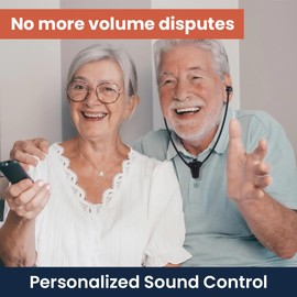 HearSounds Headphone Tips - 8 Pack for HearSound TV Listening Hearing System, Black