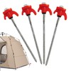 Tent Stakes, Camping Lawn Stakes, Screw Thread Canopy Stakes, 7.9