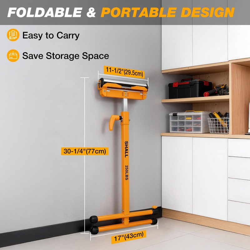 SHALL 2-Pack Folding Roller Stand - Heavy Duty 250 LBS