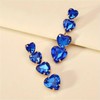 ALRNBY Heart Crystal Earrings for Women Dangle Rhinestone Drop Earrings
