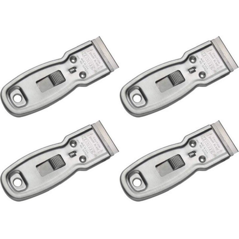 Hyde Tools 13050 Delta Heavy Duty Glass Scraper, 4 Pack