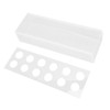 Clear Acrylic Vase Rectangular Elegant Centerpiece Flower Vase for Home