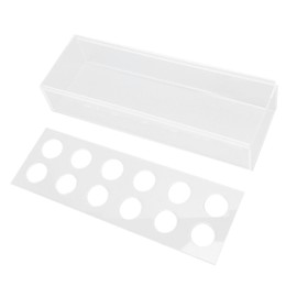 Clear Acrylic Vase Rectangular Elegant Centerpiece Flower Vase for Home Decor Wedding Party 12 Holes