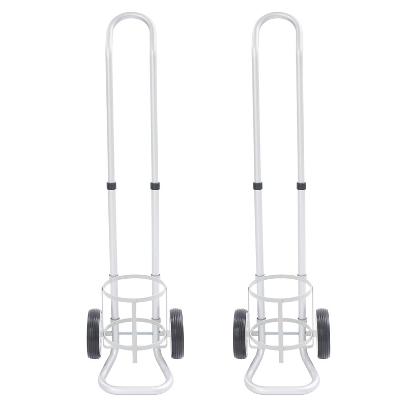 PIAOCAIYIN 2 Pcs Oxygen Cylinder Cart, Portable Rolling Oxygen Tank