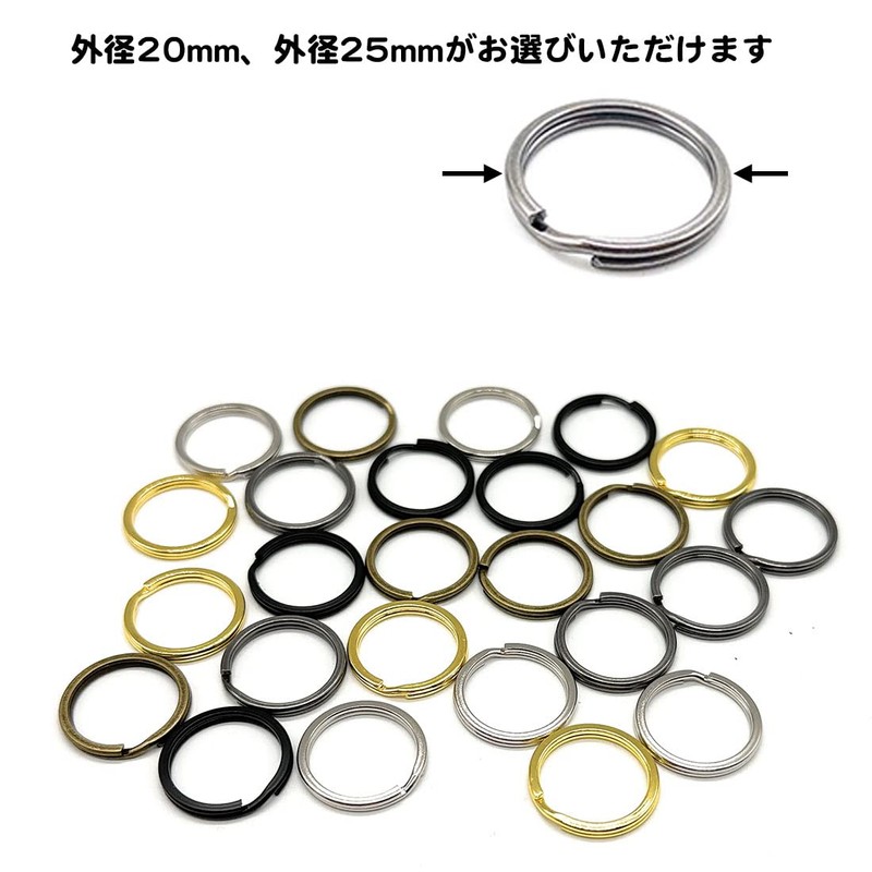 A-CRAFT Set of 50 Matching Colors Double Rings High Strength