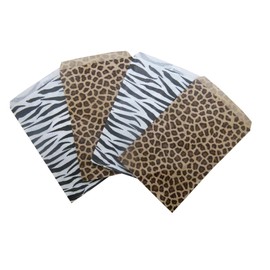 CuteBox Zebra/Leopard Flat Paper Gift Bags 400pcs (4" x 6") for Merchandise, Crafts, Party Favors, Tradeshows, Retail, Showcases, Display, Holidays, Animal Themes, Arts and Crafts