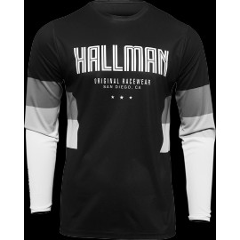 Thor Black/White 22 Hallman Differ Draft Jersey 2XL