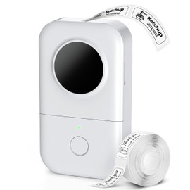 Phomemo D30 Labeler, Bluetooth Label Printer, Portable Labelling Device, Label Printer, Rechargeable Without Ink Mini Label Printer for Home, Plotter, White