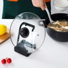 NiHome Versatile Pot Lid Ladle Holder Multipurpose Spatula Pad Book