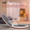 LED Mini Makeup Mirror, Compact Folding Travel Mirror with Touch